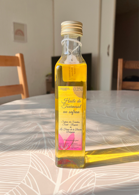 Huile de tournesol au Safran 0,25L